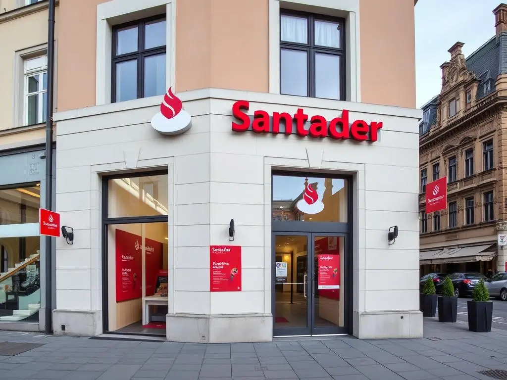 Główny oddział Santander Bank Polska w centrum Gdańska