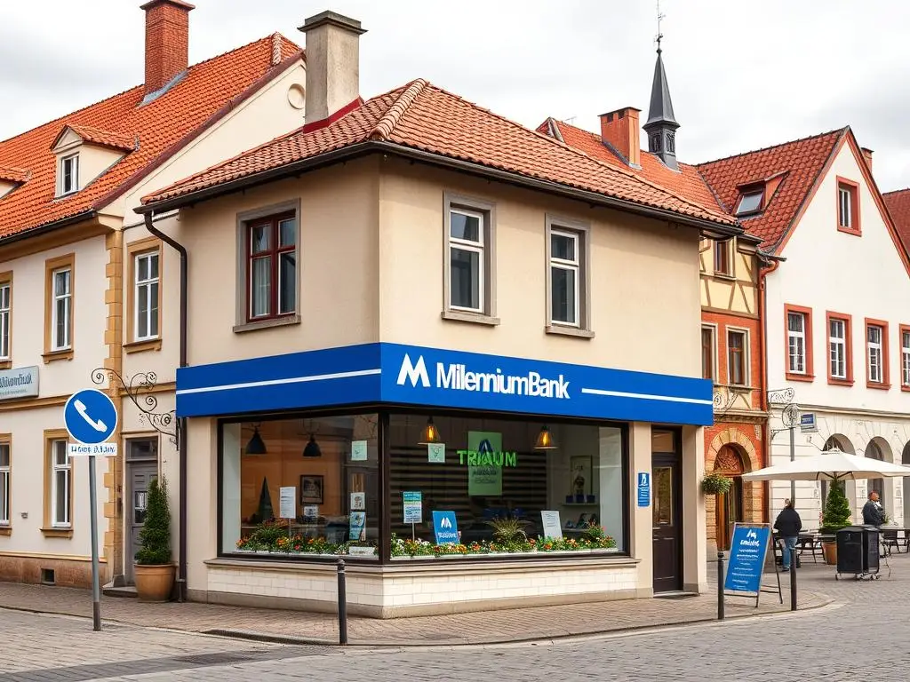 Oddział Banku Millennium w Wągrowcu przy rynku miejskim