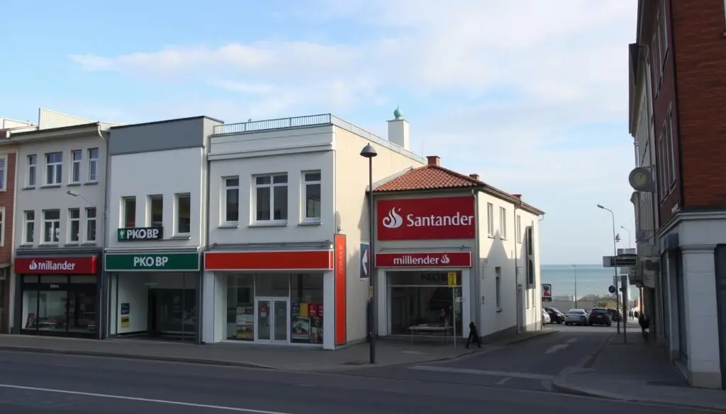 Oddziały banków w centrum Kołobrzegu