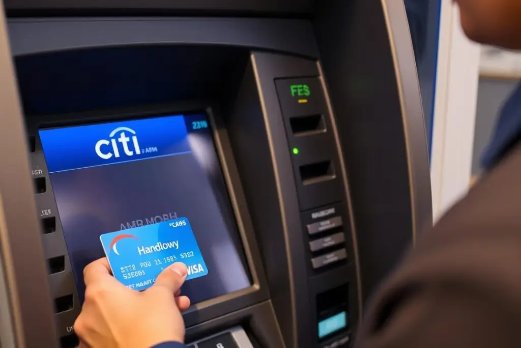 Wypłata z bankomatu kartą kredytową Citi Handlowy